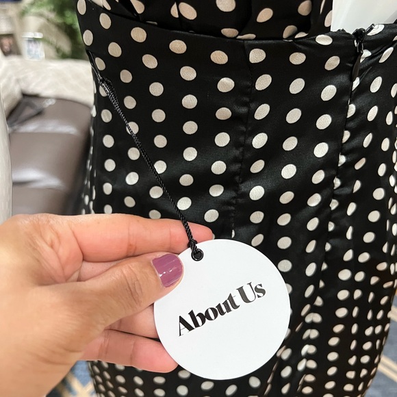Brand New About Us Mini  Polka Dot Dress . Size XS - Picture 3 of 6